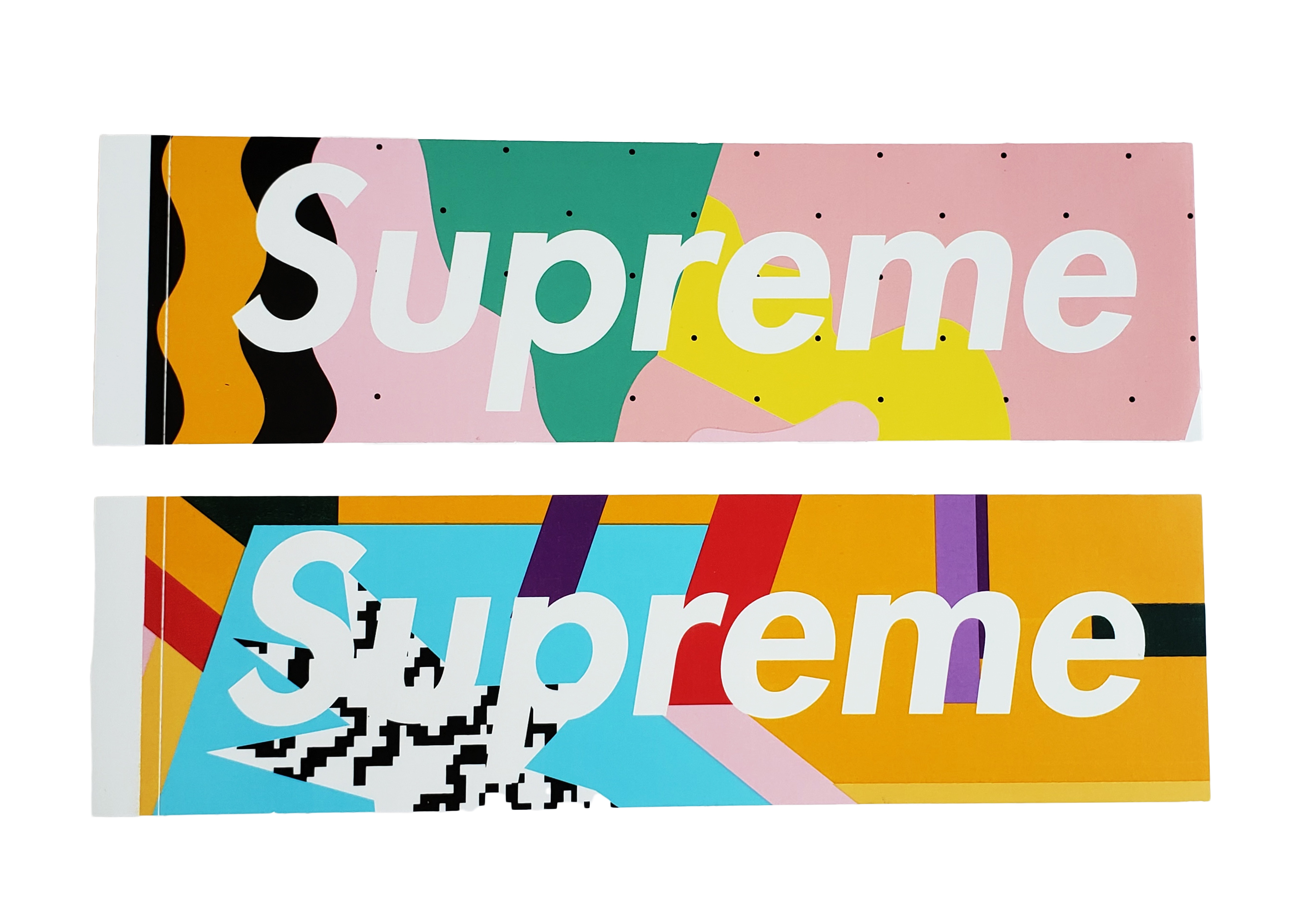 2 x Supreme Brooklyn Camo Logo Bogo Sticker 