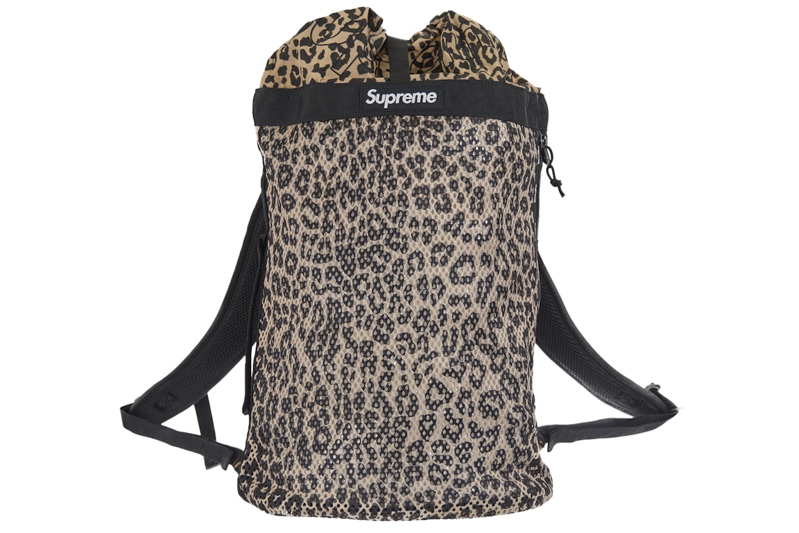 Pre-owned Supreme Mesh Backpack Leopard