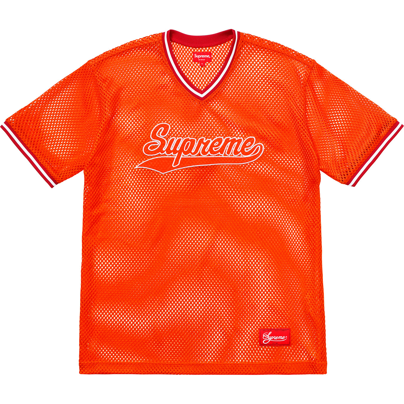 Supreme Mesh Baseball Top Orange - SS18 Men's - US