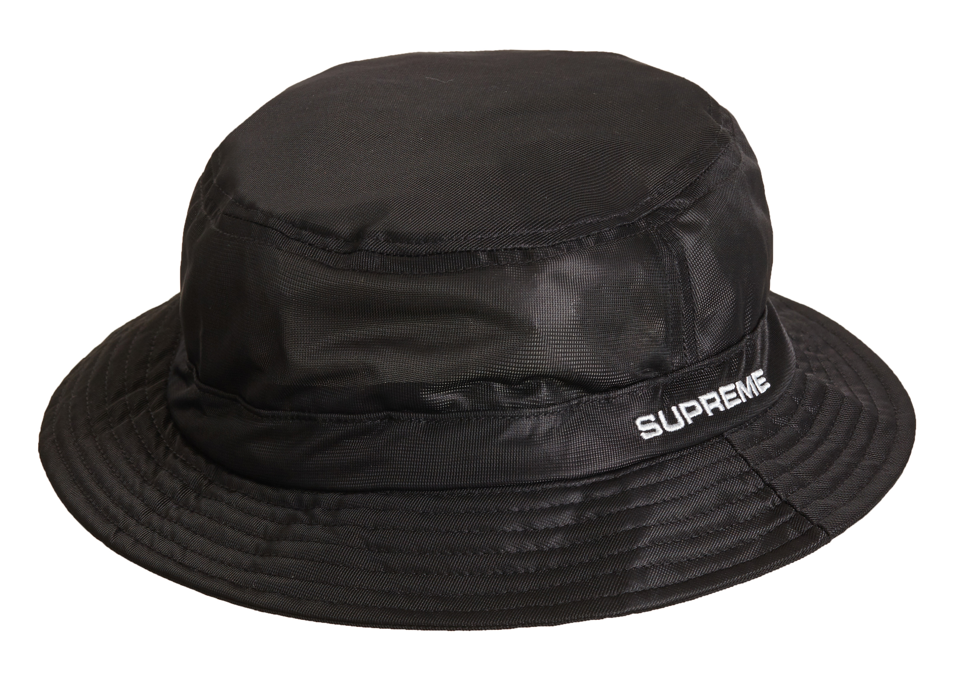 supreme バケットハット Shiny Nylon Crusher 黒S-M - 帽子