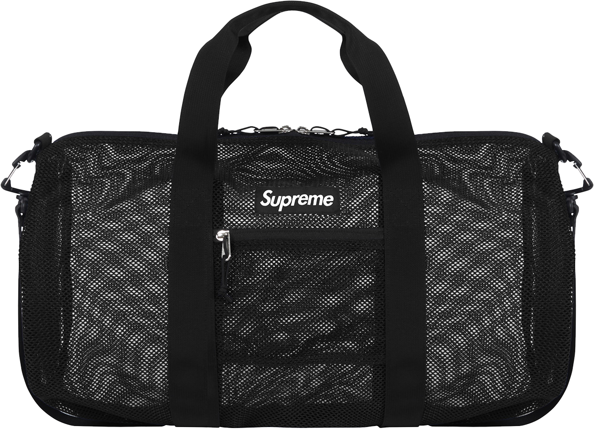 Supreme Mesh Duffle Bag Black - SS16 - US