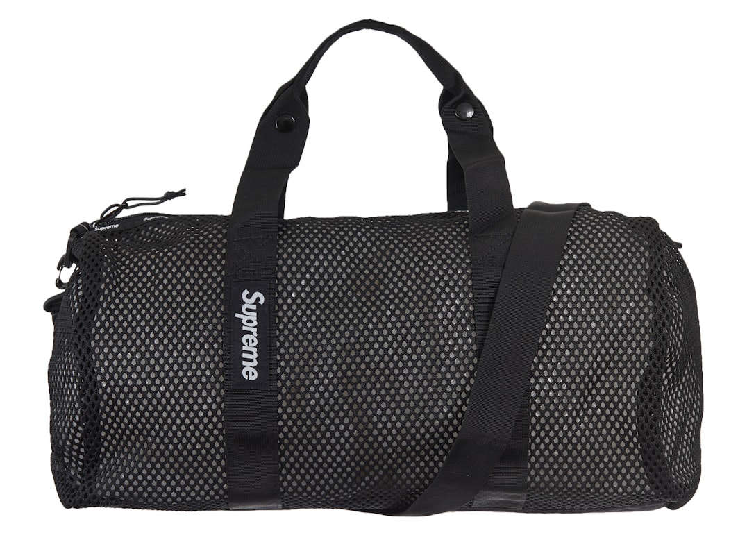 Pre-owned Supreme Mesh Duffle Bag (ss23) Black