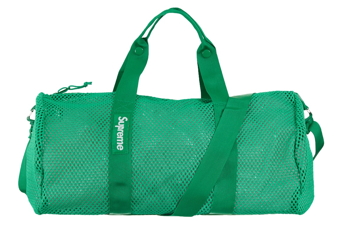 Pre-owned Supreme Mesh Duffle Bag (ss23) Green