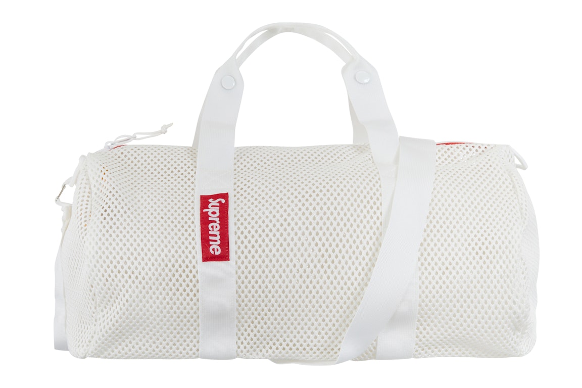 Pre-owned Supreme Mesh Duffle Bag (ss23) White