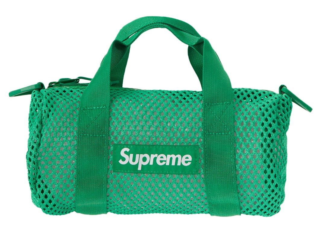 Pre-owned Supreme Mesh Mini Duffle Bag Green