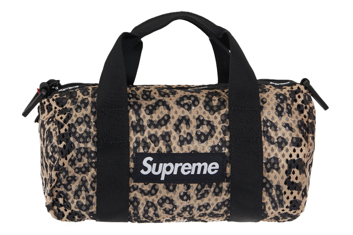 Pre-owned Supreme Mesh Mini Duffle Bag Leopard