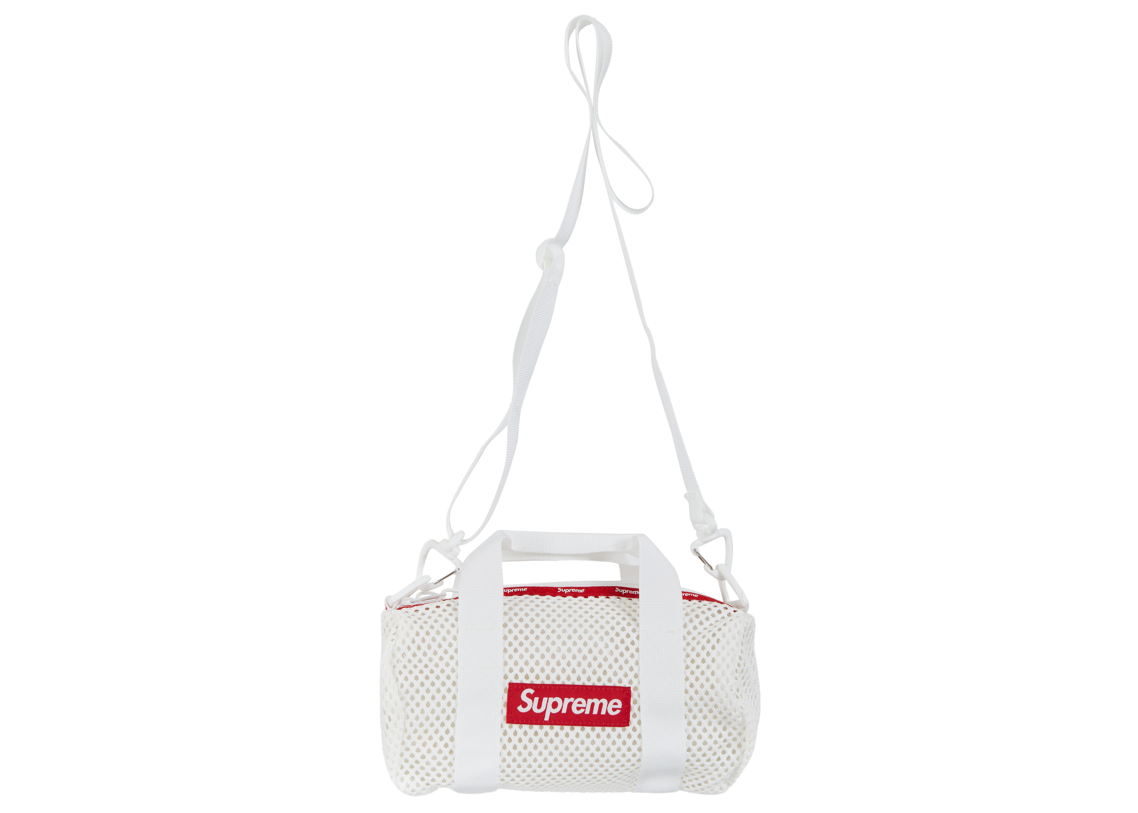 Supreme Mesh Mini Duffle Bag White - SS23 - CN
