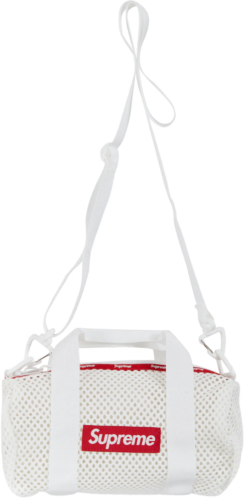Supreme Mesh Mini Duffle Bag White - SS23 - US