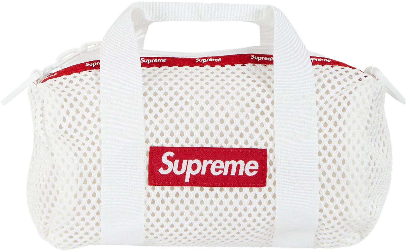 Supreme Mesh Duffle Bag White - SS16 - US