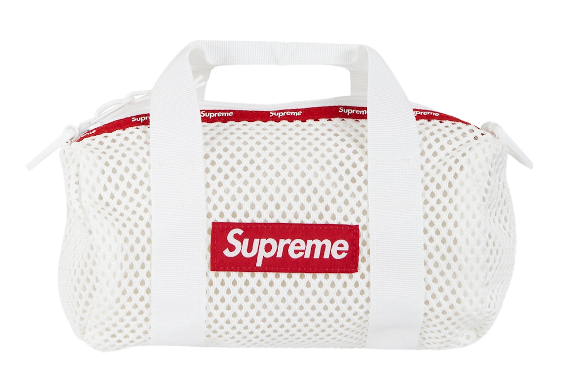 Pre-owned Supreme Mesh Mini Duffle Bag White
