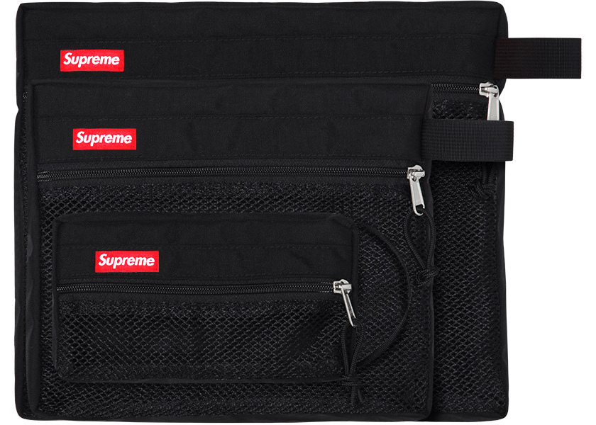 Supreme Mesh Organizer Bags (SS15) Black - SS15 - US