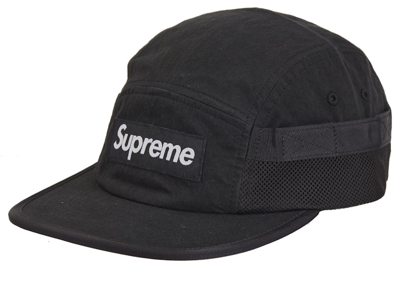 Pre-owned Supreme Mesh Pocket Camp Cap (fw24) In Black