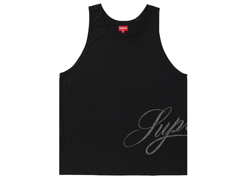 Supreme Ripple Tank Top Black