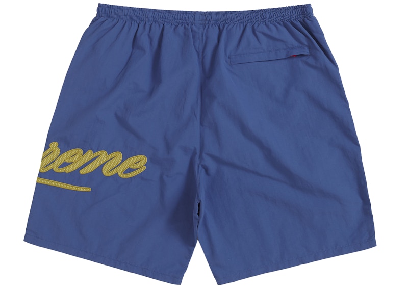 Supreme Mesh Script Water Short Light Navy 男士- SS21 - TW