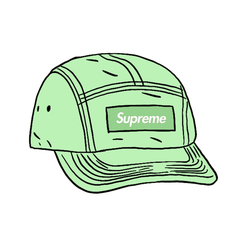 Supreme Mesh Seersucker Camp Cap Mint