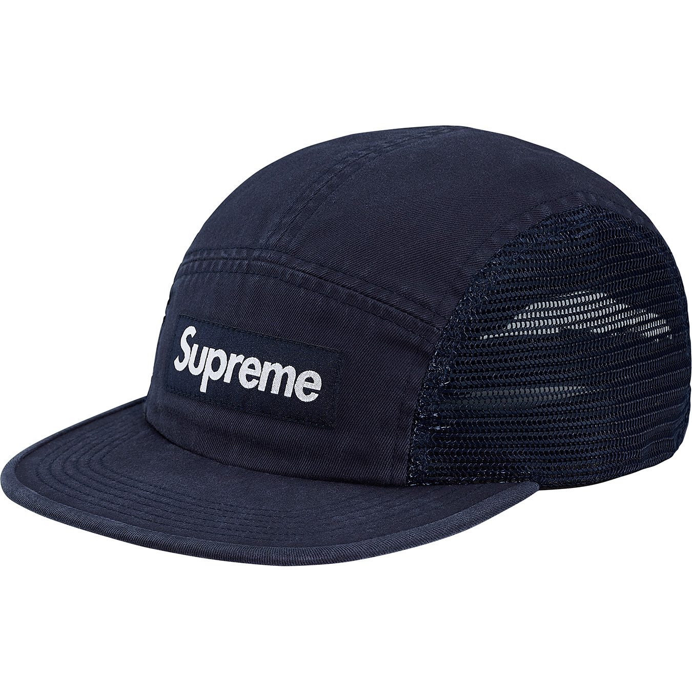 Supreme Mesh Side Panel Camp Cap Navy