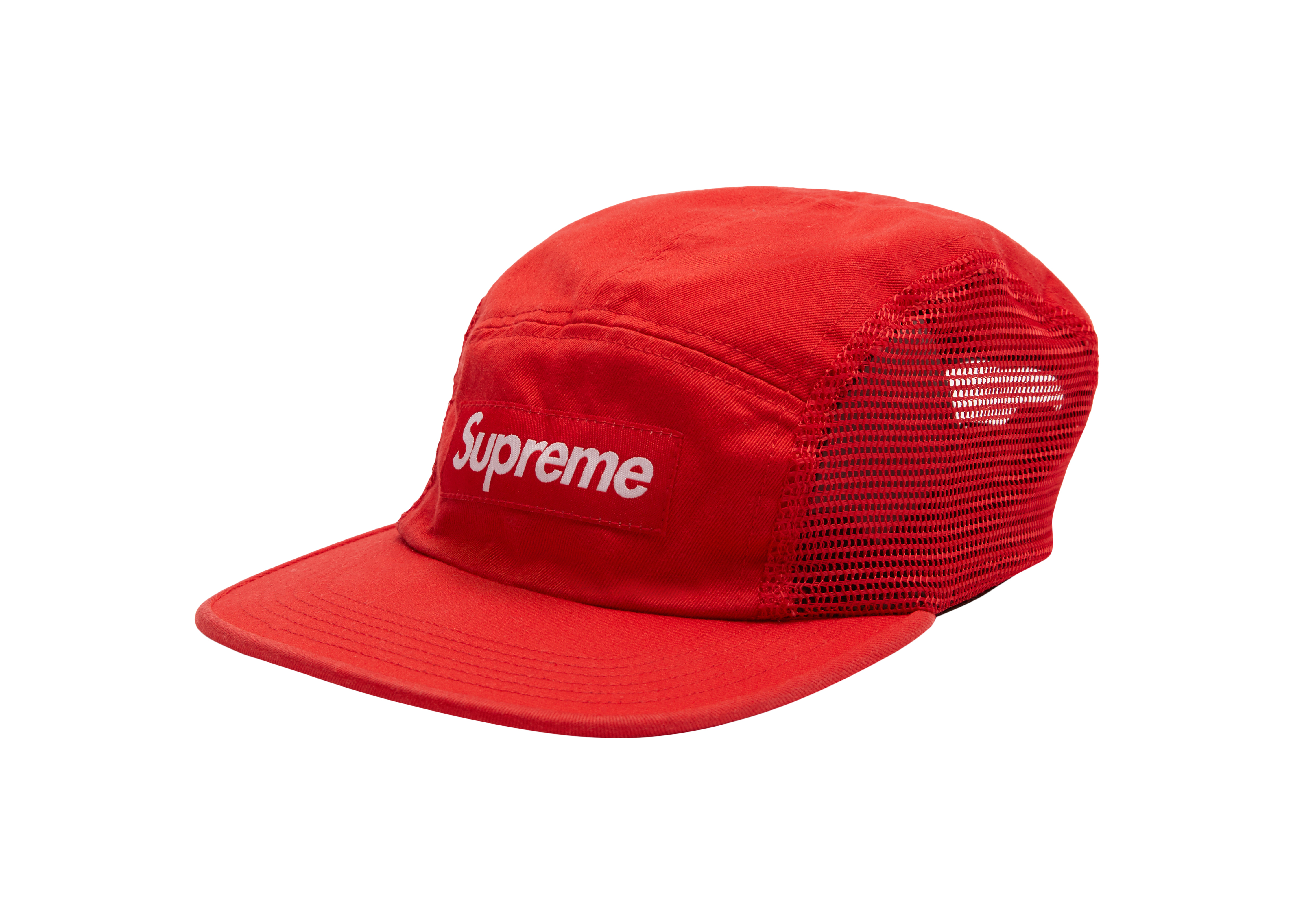 Supreme Mesh Side Panel Camp Cap Red - SS18