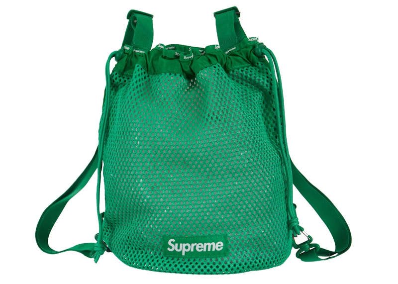 Supreme Mesh Small Backpack Green www.krzysztofbialy.com