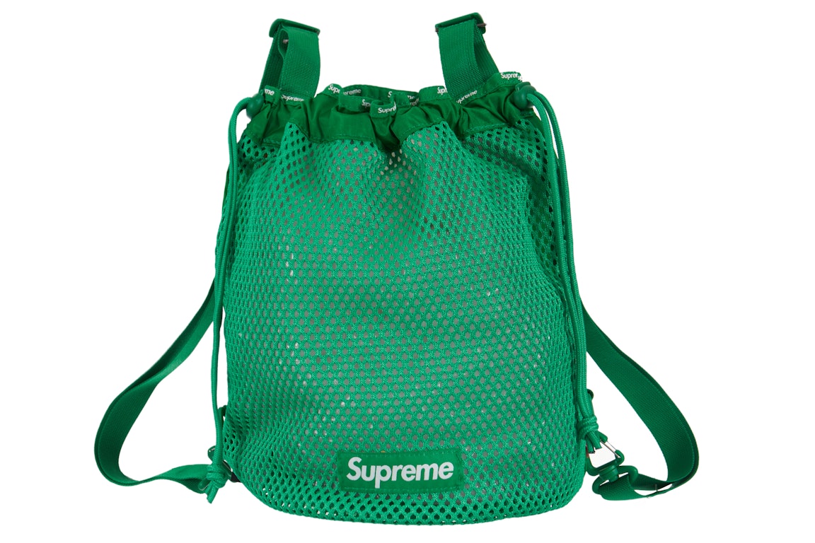 Pre-owned Supreme Mesh Small Backpack Green