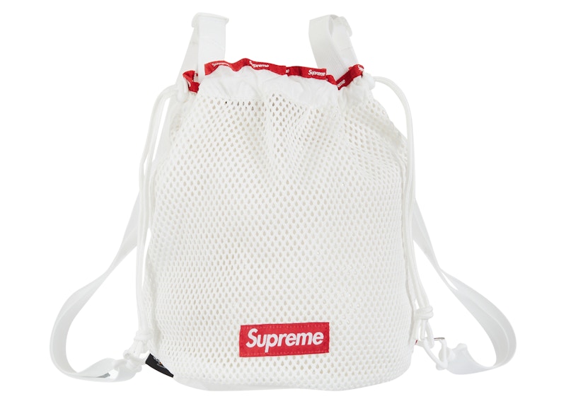 Supreme Mesh Small Backpack White