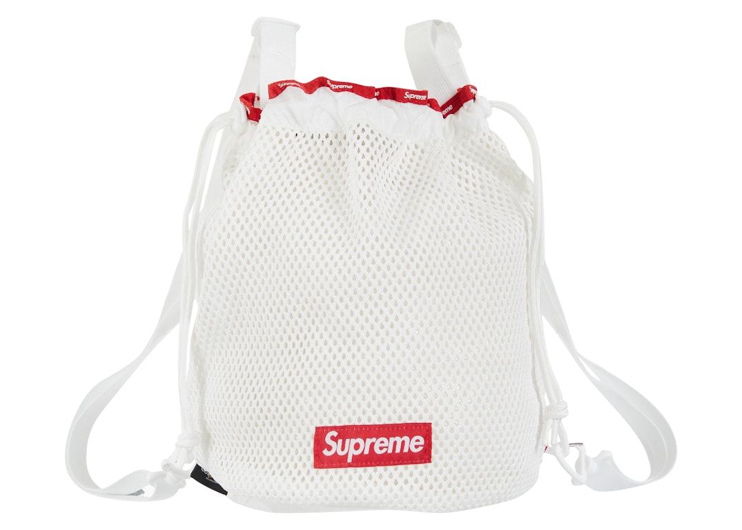 Pre-owned Supreme Mesh Small Backpack White