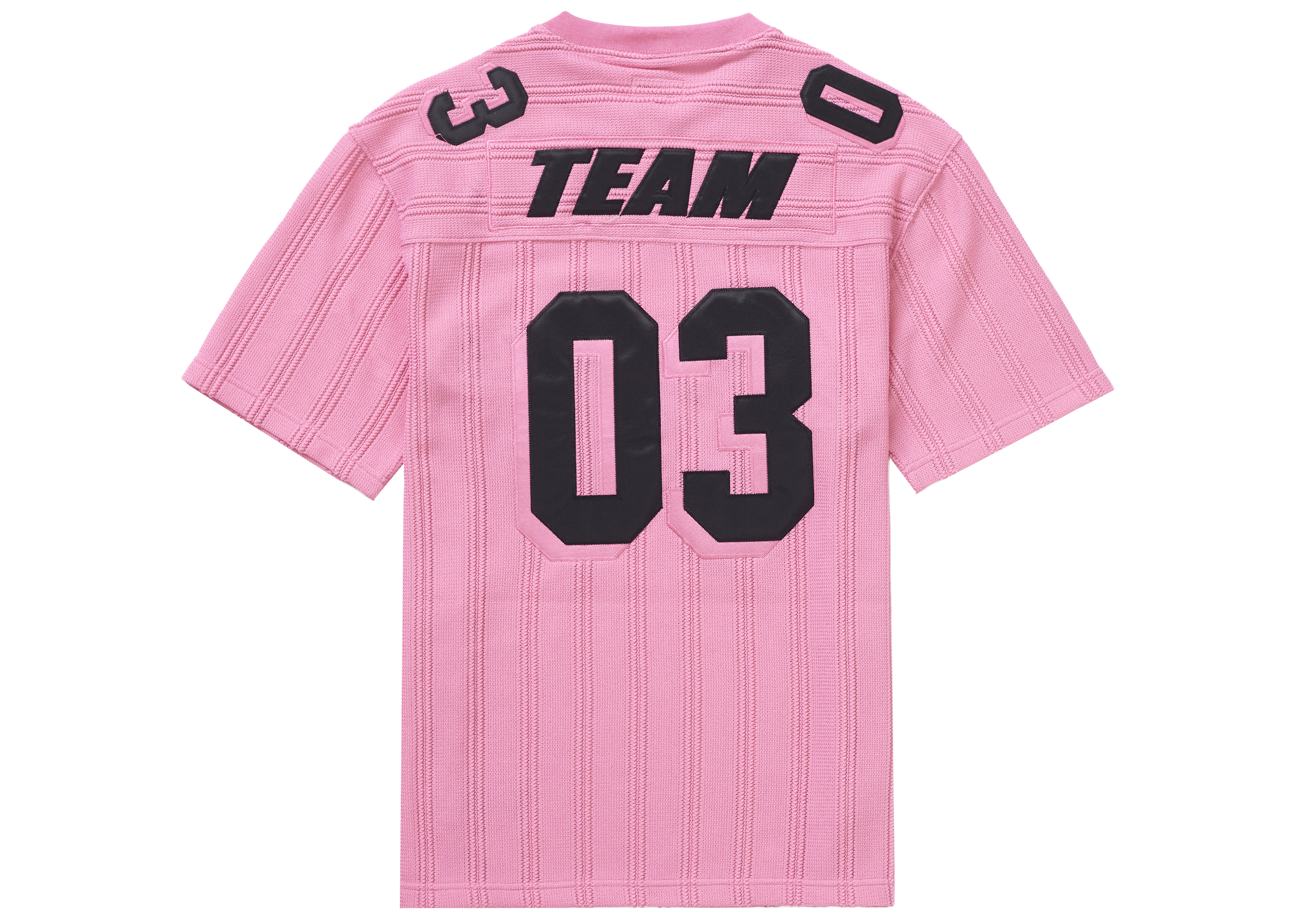 Supreme Mesh Stripe Football Jersey Pink Men's - SS21 - US