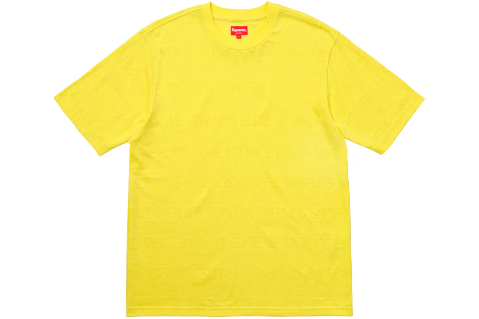 Supreme Mesh Stripe Top Bright Yellow