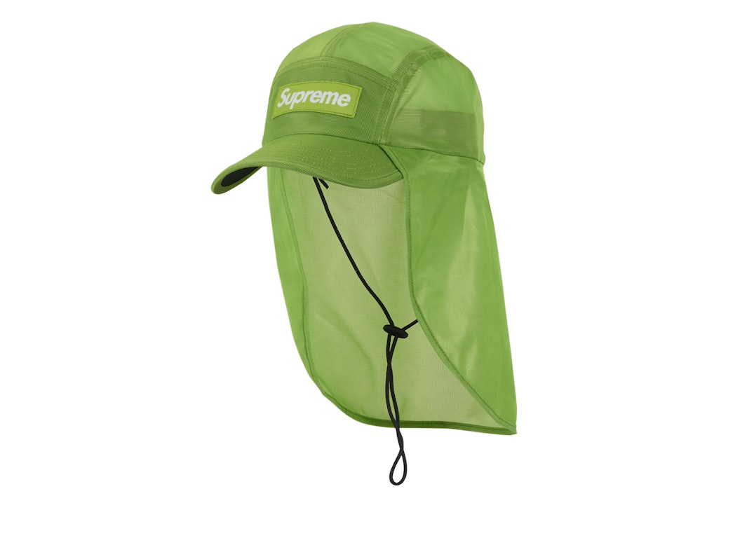 Pre-owned Supreme Mesh Sunshield Camp Cap Lime