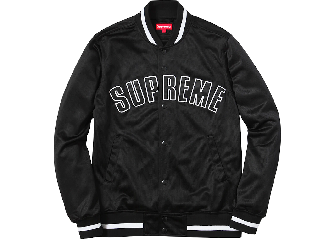 Supreme Mesh Varsity Jacket Black Men's - SS15 - GB