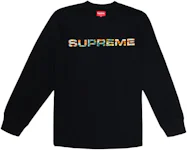 Buy Supreme Collar Logo Long-Sleeve Top 'Black' - FW23KN94 BLACK