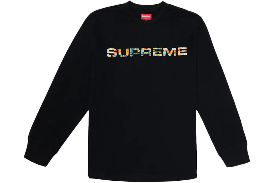Supreme Meta Logo L/S Top Black