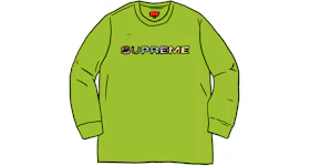 Supreme Meta Logo L/S Top Lime