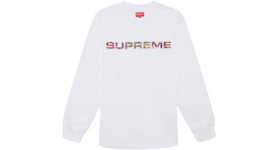 Supreme Meta Logo L/S Top White