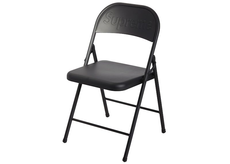 Supreme Metal Folding Chair Black - FW20 - US