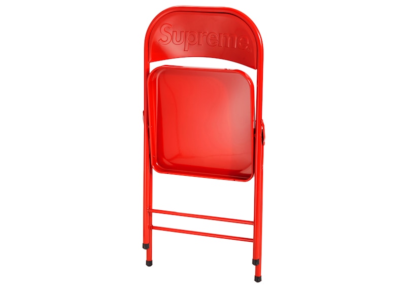 Supreme Metal Folding Chair Red - FW20 - GB