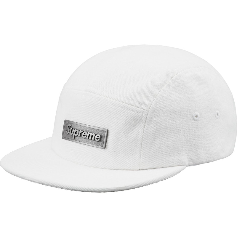 Supreme Metal Plate Camp Cap 白-eastgate.mk