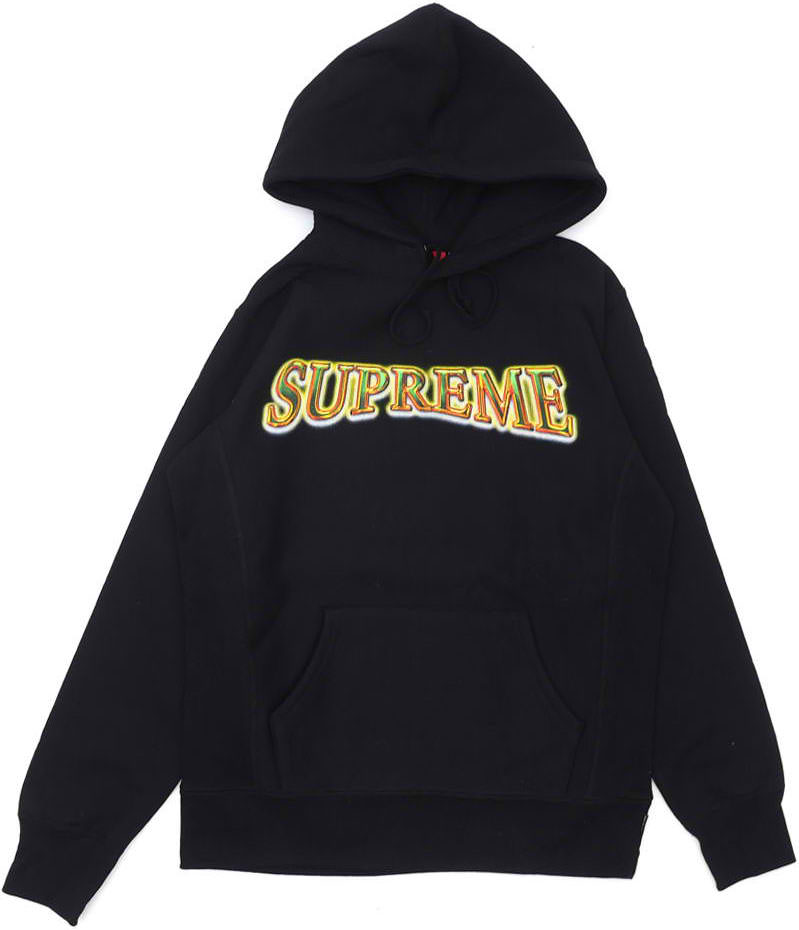 Supreme Metallic Arc Hooded Sweatshirt Black