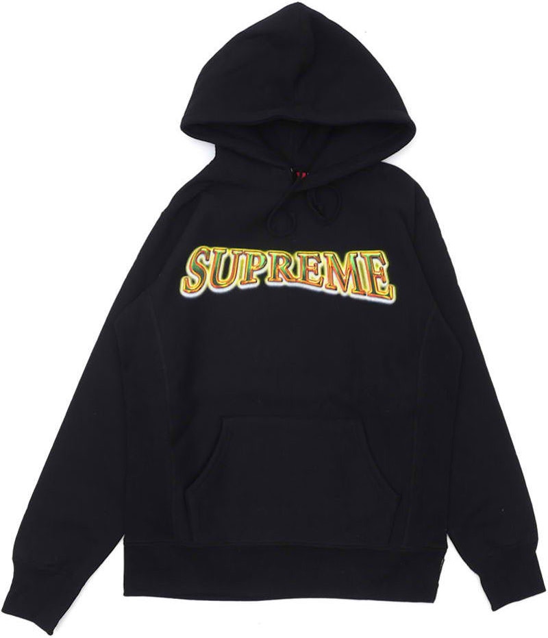 Supreme Metallic Arc Hooded Sweatshirt Black - FW16 Men's - US