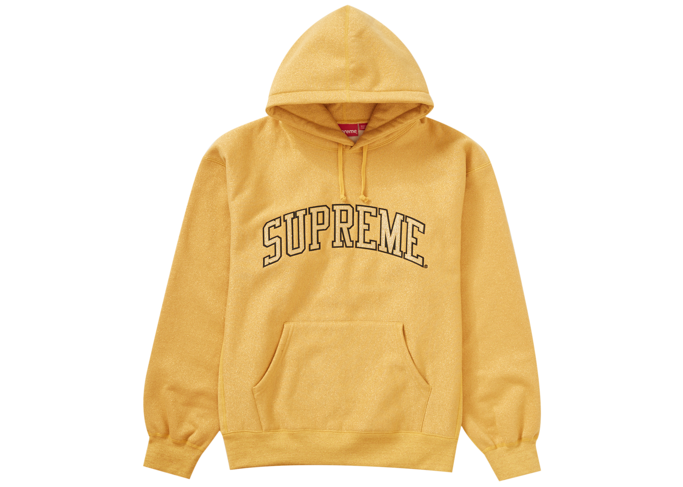 Supreme Metallic Arc Hooded Sweatshirt (SS23) Gold Men's - SS23 - US