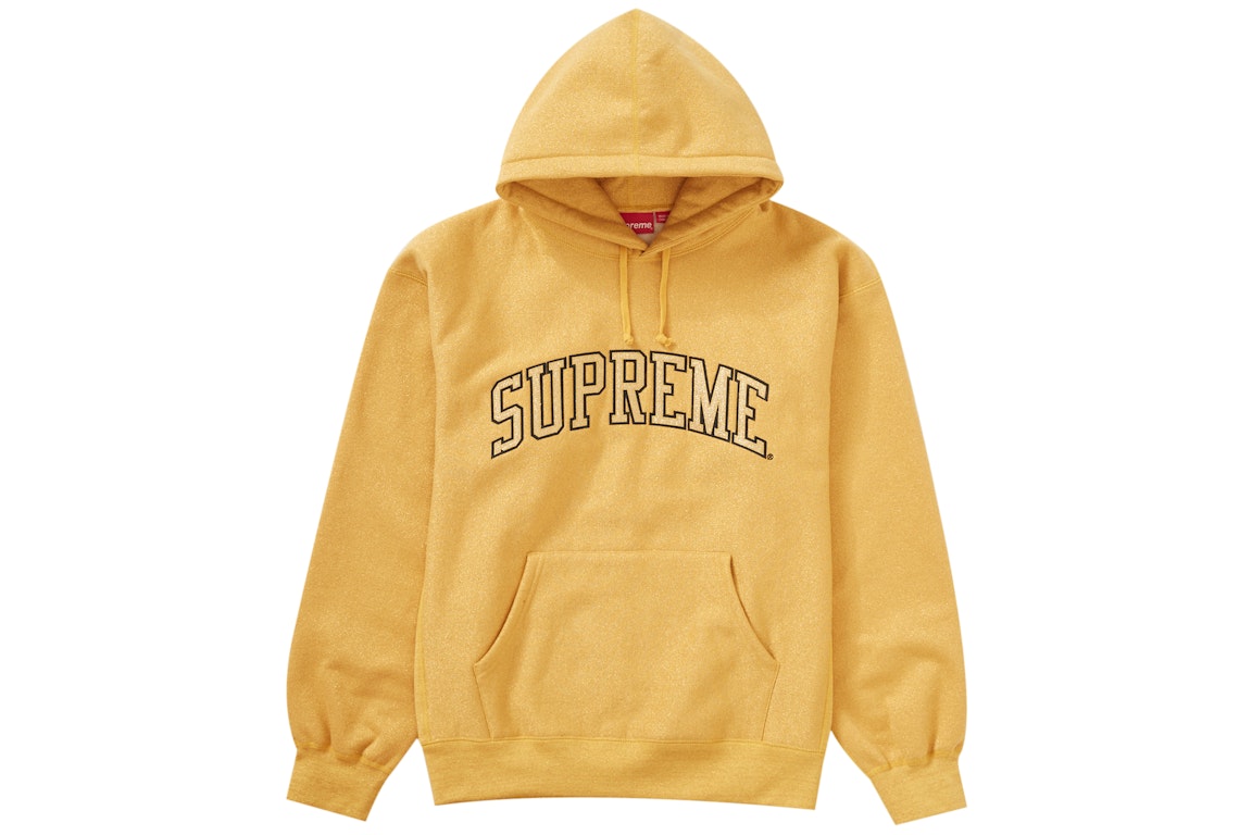 Pre-owned Supreme Metallic Arc Hooded Sweatshirt (ss23) Gold