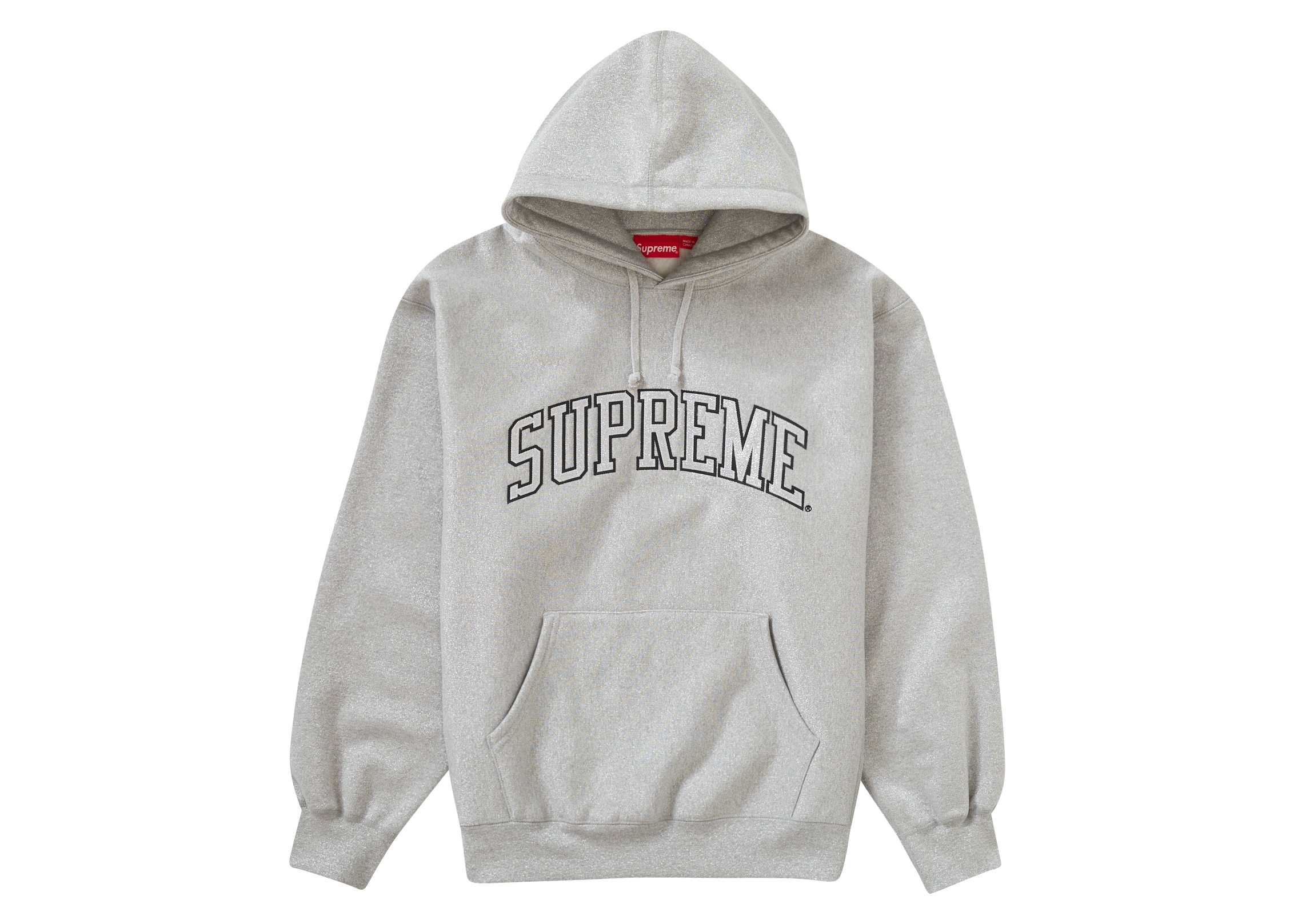 Supreme Metallic Arc Hooded Sweatshirt (SS23) Heather Grey Men's 