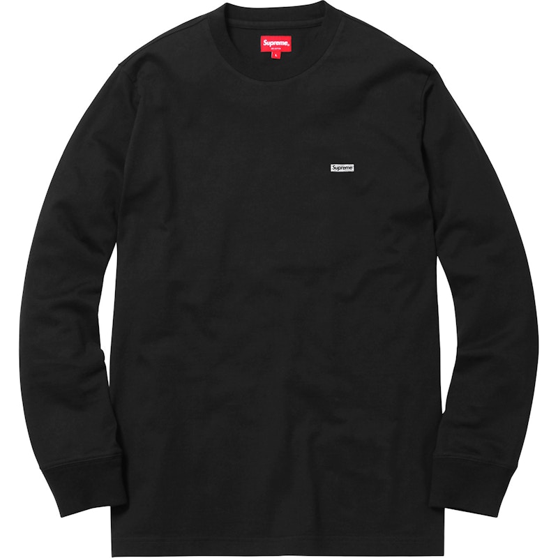 Supreme Metallic Box Logo L/S Tee Black - FW17 Men's - US