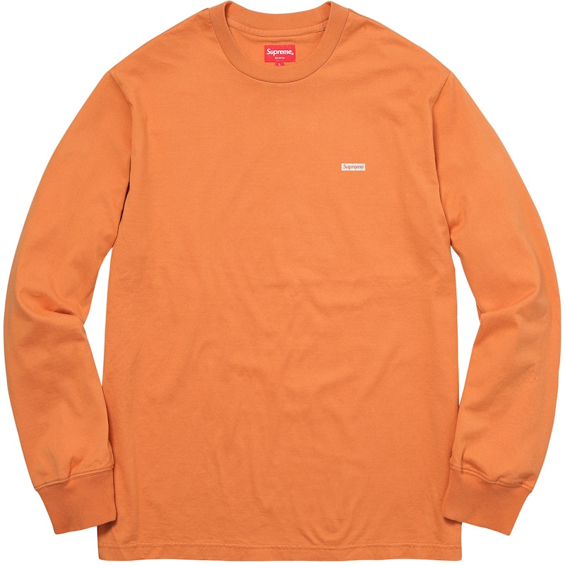 メンズBox Logo L/S Tee Orange Lサイズ - waasss.com