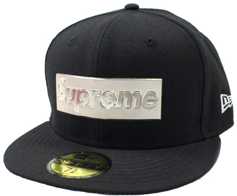 レア] Supreme Metallic Box Logo x ニューエラ-