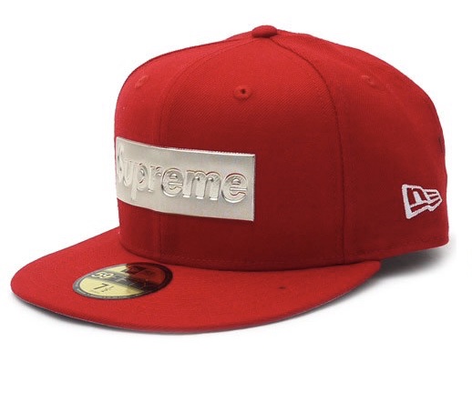 Supreme Metallic Box Logo New Era Hat Red - SS16 - US