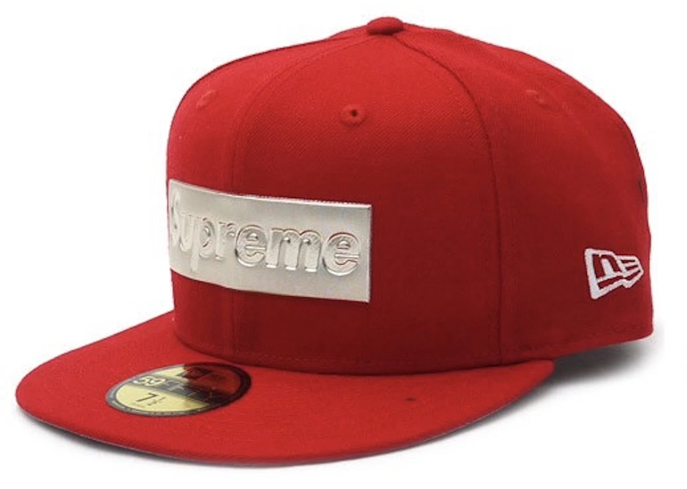 Box logo hat Supreme Red size L International in Cotton - 32128681