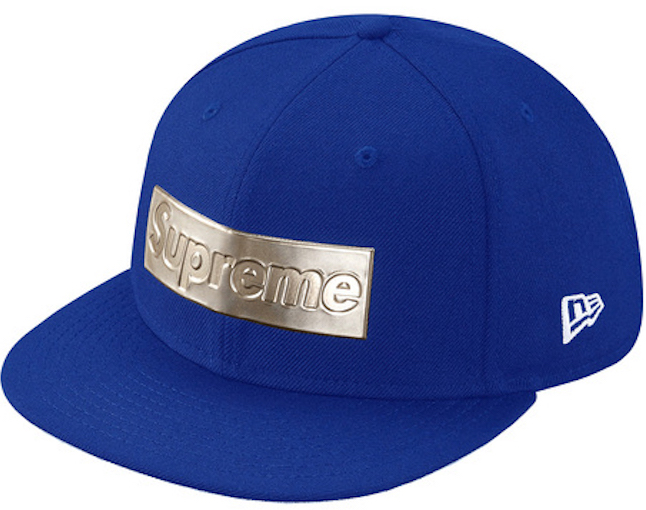 Supreme Metallic Box Logo New Era Hat Royal - SS16 - US