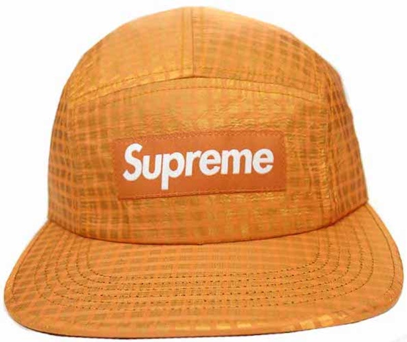 Supreme Metallic Check Camp Cap Orange - SS17 - US