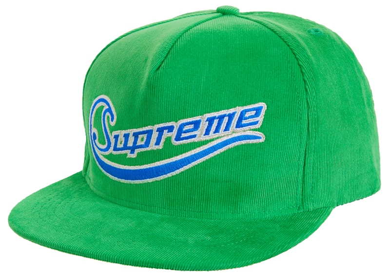 Supreme Metallic Logo Corduroy 5-Panel Green - SS19 - US