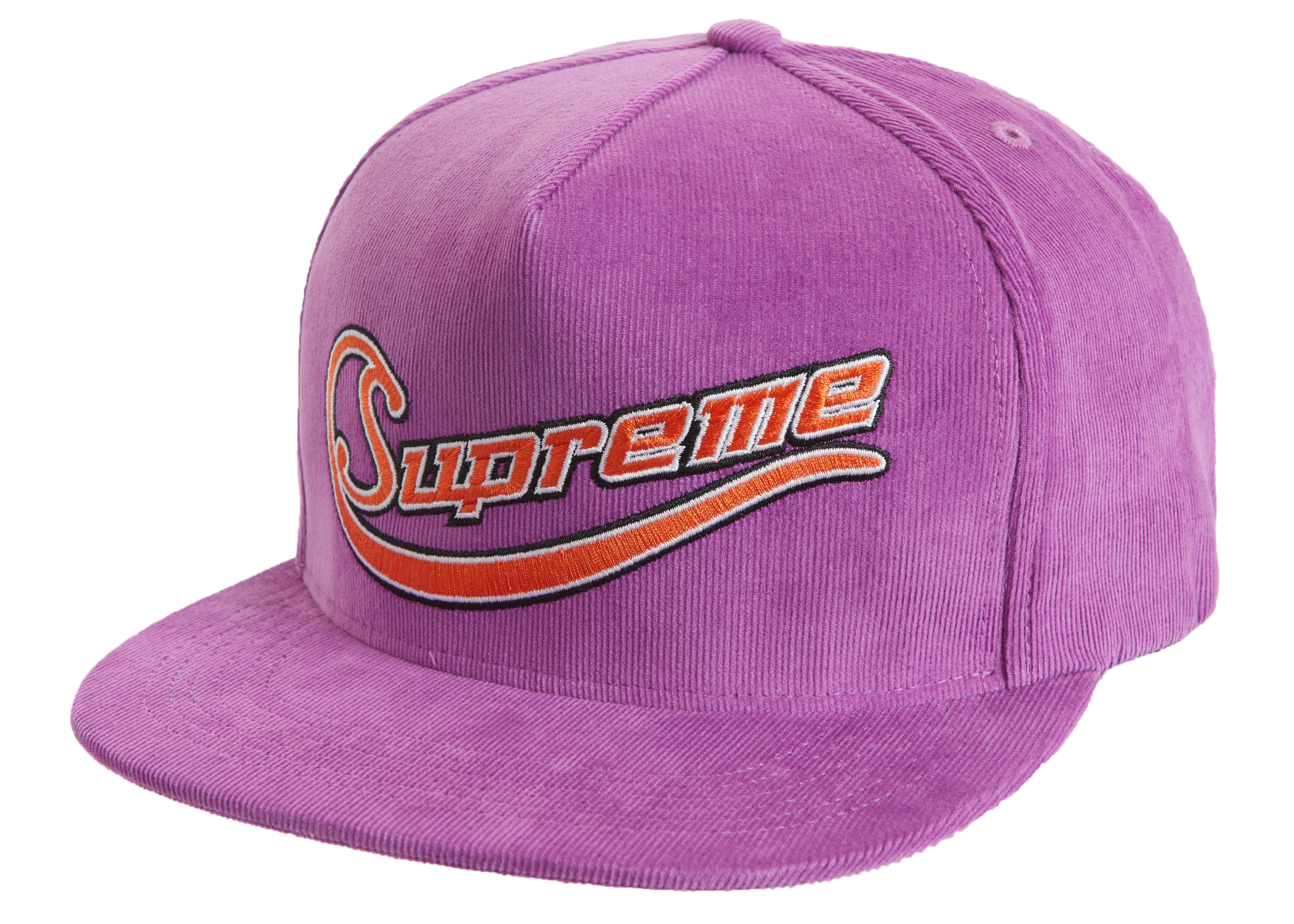 Supreme Metallic Logo Corduroy 5-Panel Purple - SS19 – DE